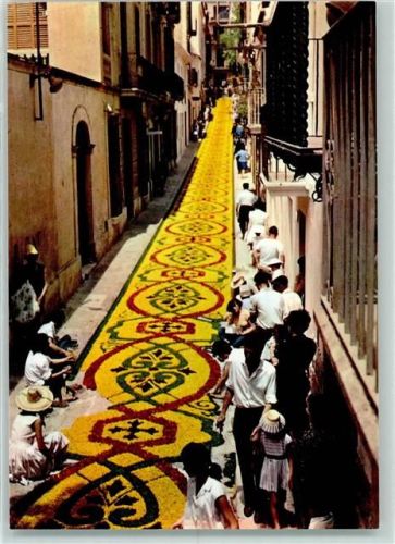 Sitges Corpus Christi Alfombra de Flores Blumenteppeich