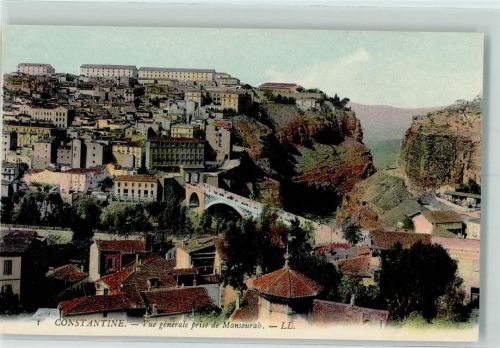 Constantine Qusantina 1920 - Verlag LL Nr. 1 - vue generale prise de Monsourah
