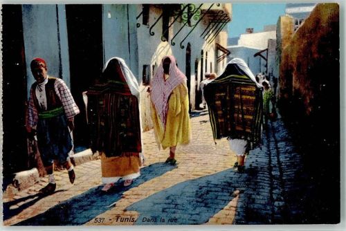 Tunis 1920 Nr. 537 Dans la rue Lehnert & Landrock AK