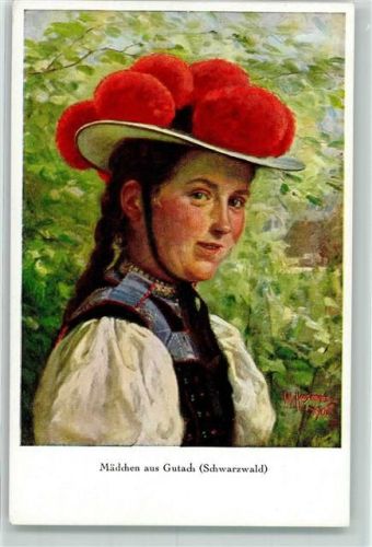Gutach Serie VIII Nr. 2 Mädchen AK
