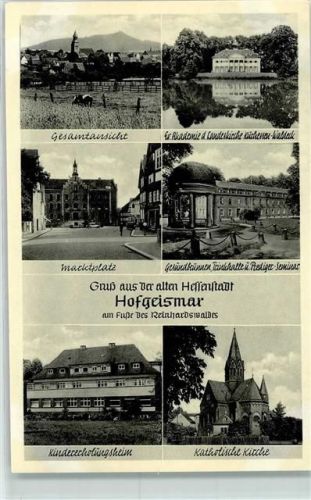 Hofgeismar Marktplatz Kindererholungsheim Kath. Kirche Trinkhalle