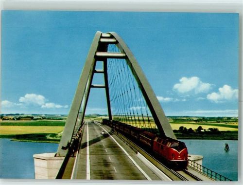 Fehmarnsund Fehmarnsund Brücke Personeneisenbahnzug