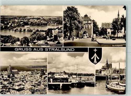 Stralsund Am Kniepertor Hafen Knieperteich