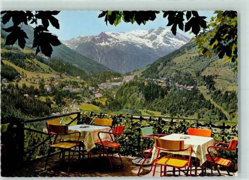 Bad Gastein Radhausberg gesehen von der Terrasse des Cafe Gamskar