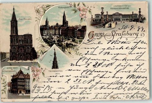 Strasbourg 1899 Münster Universität