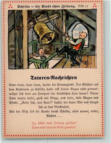 Schilda die Stadt ohne Zeitung Bild 21 Glockenschlag Werbung
