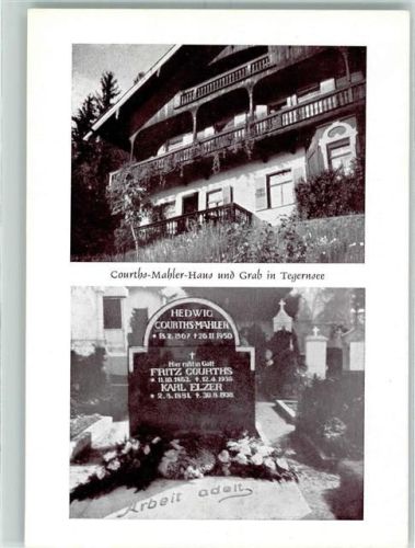 Tegernsee Courtha-Mahler-Haus und Grab