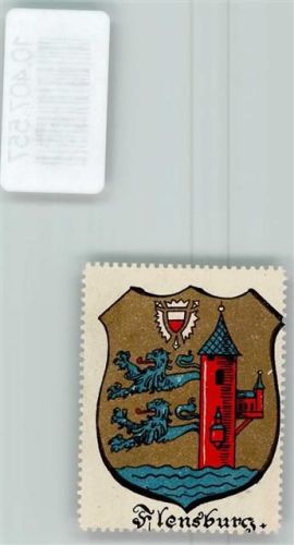 Flensburg Vignette Wappen Kaffee Hag 1920-1940