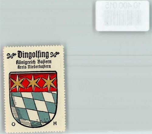 Dingolfing Vignette Wappen Kaffee Hag ca. 1910