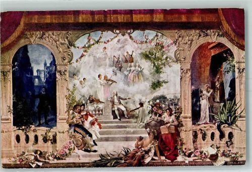 5020 Salzburg - Mozart Vorhang im Stadttheater