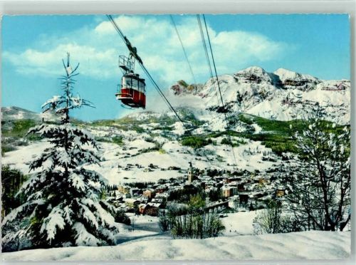 Cortina d'Ampezzo Funivia del Faloria verso Cortina e le Tofane Winter