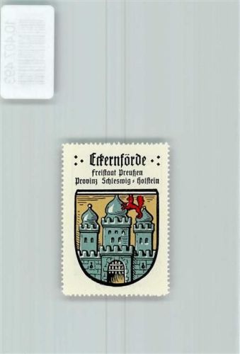 Eckernförde Vignette Wappen Kaffee Hag 1920-1940 Burg