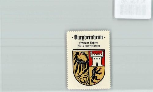 Burgbernheim Vignette Wappen Kaffee Hag ca 1920-1940