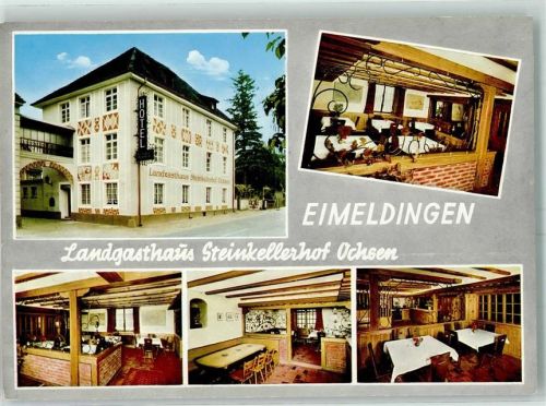 Eimeldingen Gasthaus Landgasthaus Steinkellerhof Ochsen Inh.G.Böhringer Gastraum