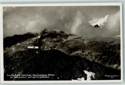 Hannoverhaus Beschreibung aufgeklebt Hüttenstempel