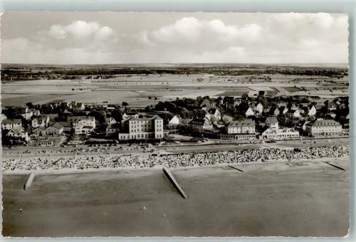 Duhnen Nordseebadestrand Fliegeraufnahme