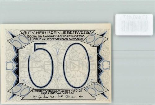 Bad Liebenwerda Notgeld Scherrenschnitt