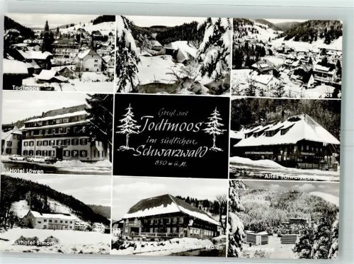 Todtmoos Hotel Löwen Altes Schwarzwaldhaus Kurhotel Simon Gasthaus Malen Winter