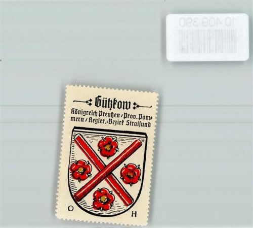Gützkow Vignette Wappen Kaffee Hag ca 1920-1940