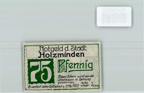 Holzminden Notgeld