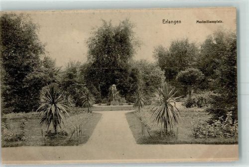 Erlangen Maximiliansplatz Parkanlage Palmen