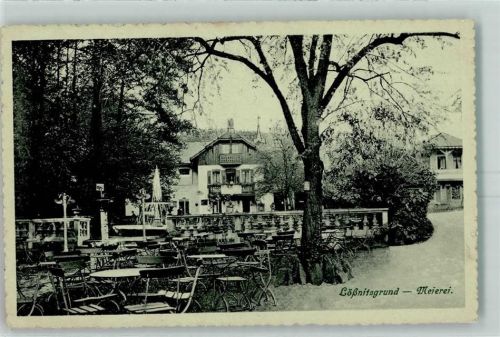 Lößnitzgrund 1915 Meierei Gartenwirtschaft