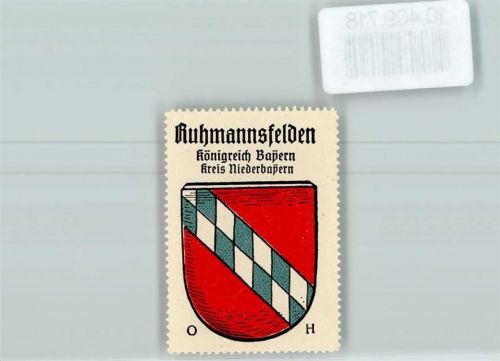 Ruhmannsfelden Vignette Wappen Kaffee Hag ca 1920-1940