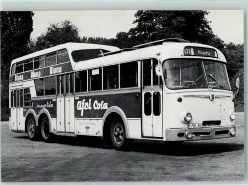 Köln Niehl 504 Bildserie Omnibus 1 1/2 Deck-Omnibus 1960 bis 1974 Linie 33