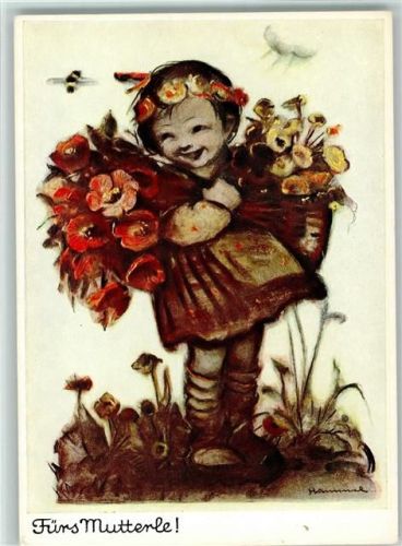 Nr. 5234 Verlag Josef Müller - gute Erhaltung Hummel Künstlerkarte