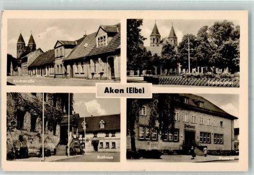 Aken Kirchstraße Rathaus Friedensplatz Postamt
