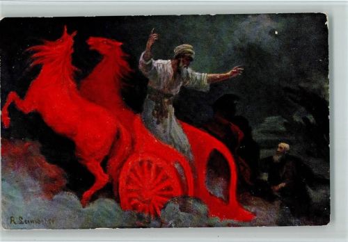 5. Serie Bild 5 Bilder aus dem Alten Testament, sign Leinweber