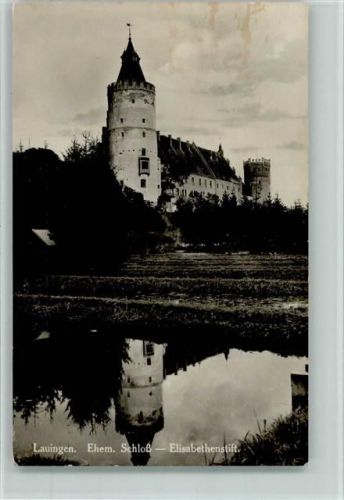 Lauingen 1938 Ehem. Schloß - Elisabethenstift AK