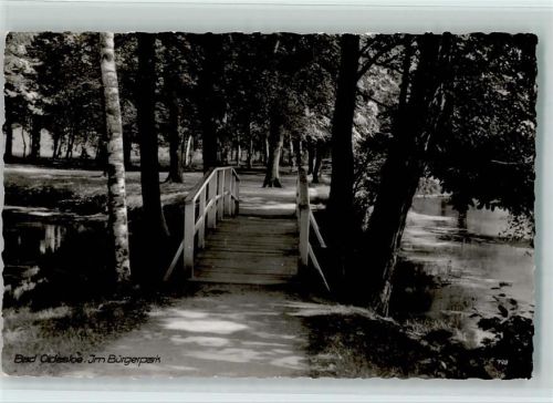 Bad Oldesloe Der Bürgerpark Brücke ü. Bach