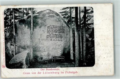 Luisenburg 1908 Der Bundesstein