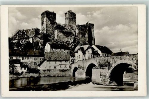 Runkel Burg Runkel Lahnbrücke