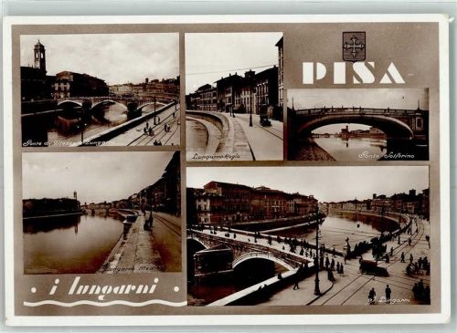 Pisa Ponte di Mezzo e Lungarni Ponte Salferino