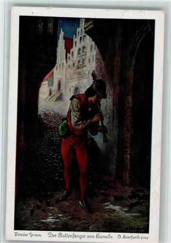 1931 Märchen - der Rattenfänger von Hameln AK