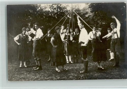 Reigen um den Tanzbaum in Heiligenblut 1928 AK