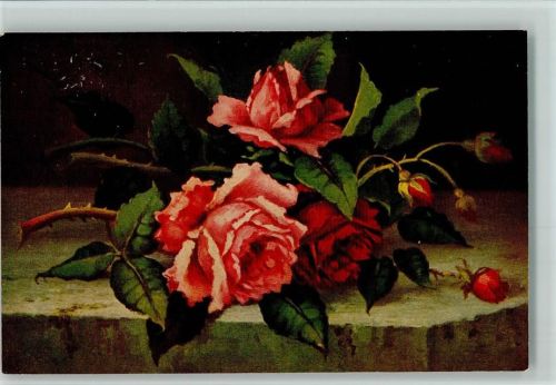 Nr. 1255 von W. hoy - Duftende Grüße, Rosen