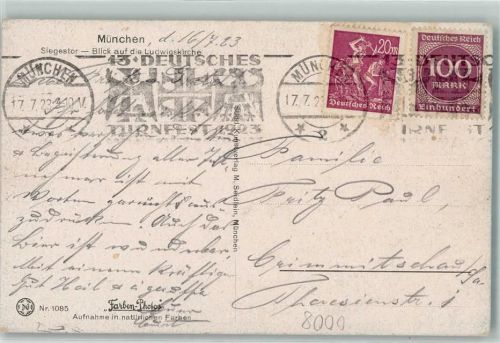 München 13. Deutsches Turnfest 1923