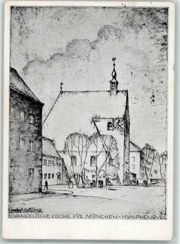 München WK II Stermpel Ev. Kirche Nymphenburg