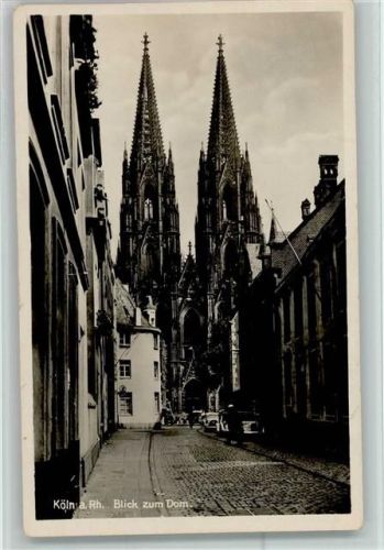 Köln Stadt Blick zum Dom