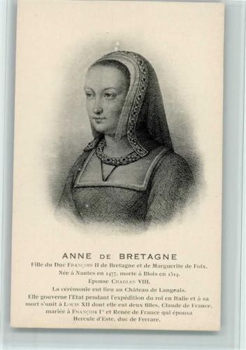 Anne de Bretagne, gute Erhaltung AK