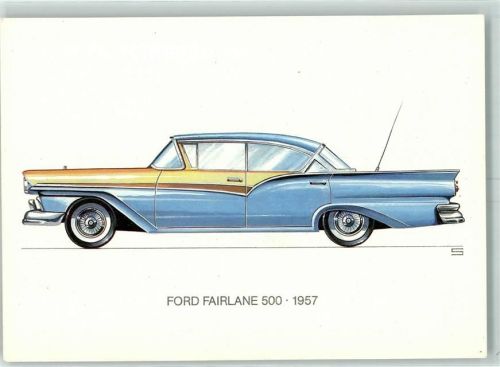 Ford Fairiane 500 , 1957 sign. Ralf Swoboda AK