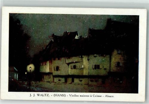 Colmar Kolmar Altes Haus P. J. Callais et Cie No. 177 Hansi (Waltz) Künstlerkarte