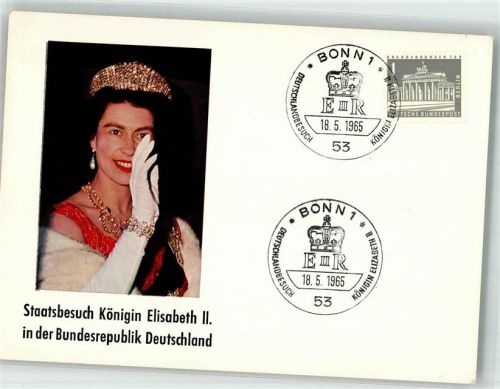 1965 Königin Elizabeth Staatsbesuch in Deutschland Politik Bonn 18.5.1965