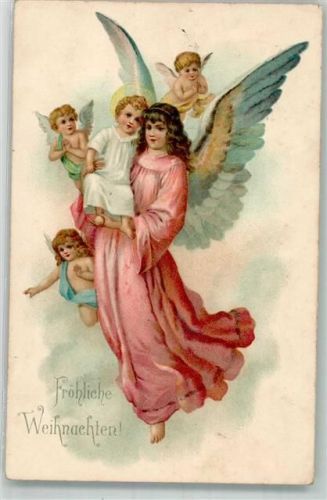 1902 Christkind Heiligenschein Weihnachten