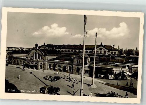 Erfurt 1942 Hauptbahnhof Auto