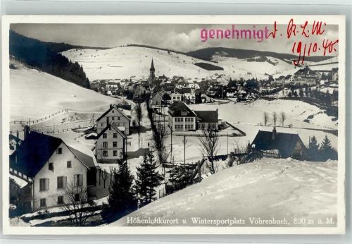Vöhrenbach Winter Foto AK