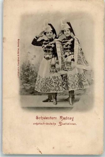 Schwestern Radnay ungarisch deutsche Duettistinnen Motiv Ungarn
